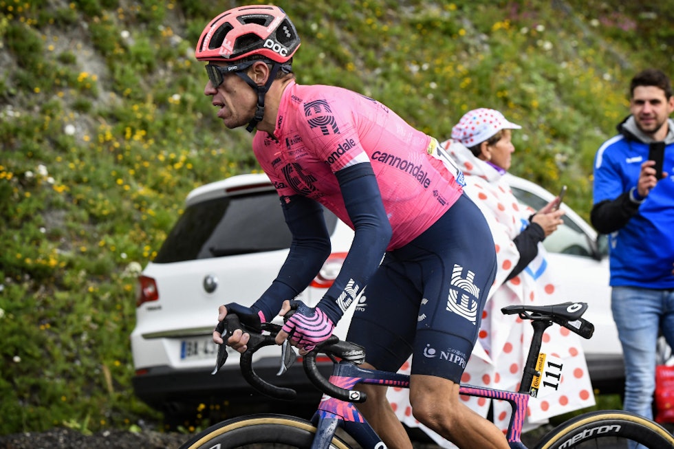 HOLDT IKKE HELE VEIEN: I den siste uken røynet det voldsomt på for Rigoberto Urán. Foto: Cor Vos tour de france, ef education-nippo, rigoberto uran