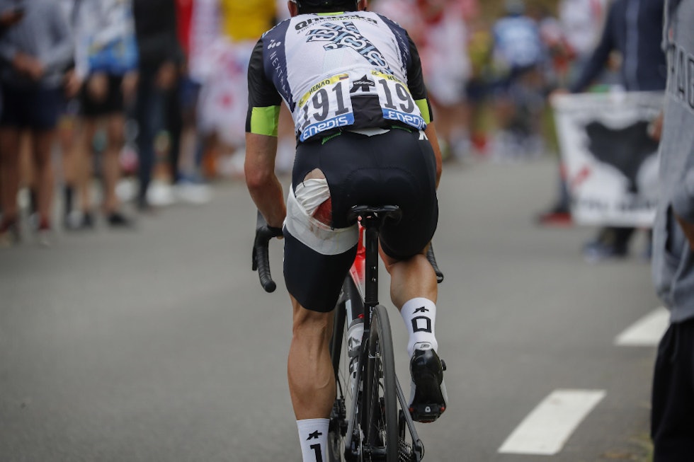 MYE I BAKKEN: Sergio Henao var i bakken mer enn én gang i løpet av Tourens tre uker. Foto: Cor Vos tour de france, qhubeka-nexthash, sergio henao