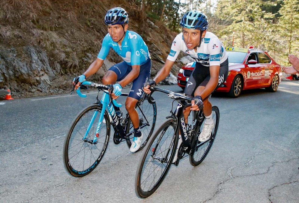 COLUMBIANSKE KONKURRENTER: Nairo Quintana (t.v.) er blant de fremste favorittene, men Johan Kaggestad ber oss også se opp for landsmannen Egan Bernal. Foto: Cor Vos COLUMBIANSKE KONKURRENTER: Nairo Quintana (t.v.) er blant de fremste favorittene, men Johan Kaggestad ber oss også se opp for landsmannen Egan Bernal. Foto: Cor Vos