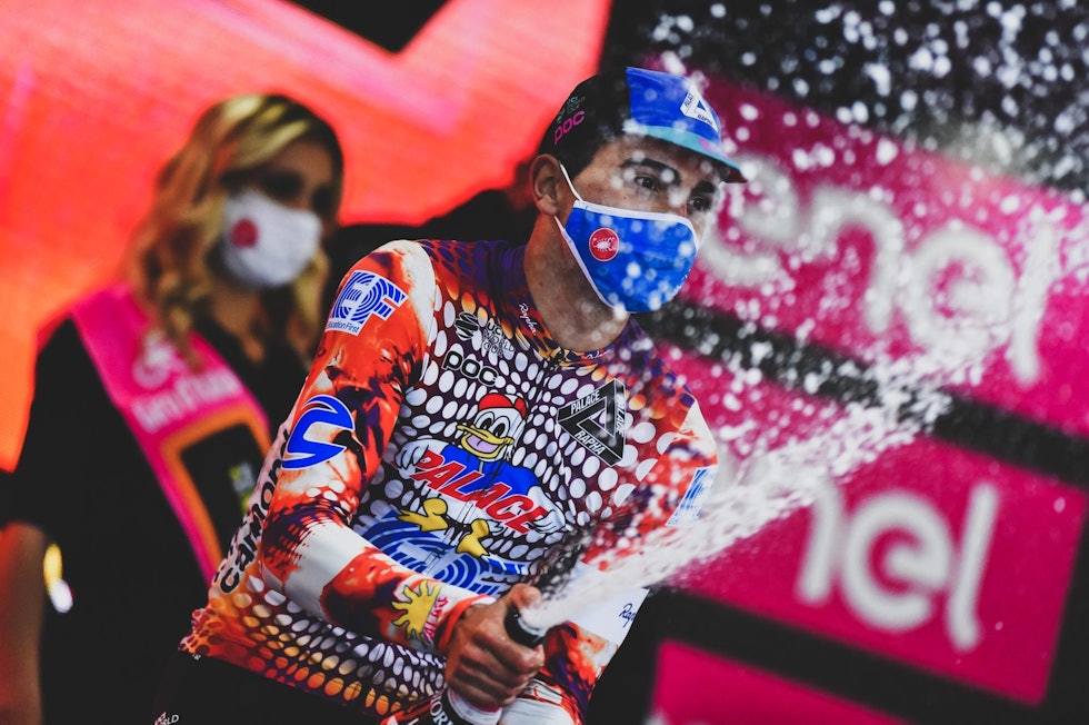 DRØMMEGIRO: EF Procycling har fått all den oppmerksomheten de kan drømme om så langt i Giro d'Italia. Foto: Cor Vos. ruben guerreiro