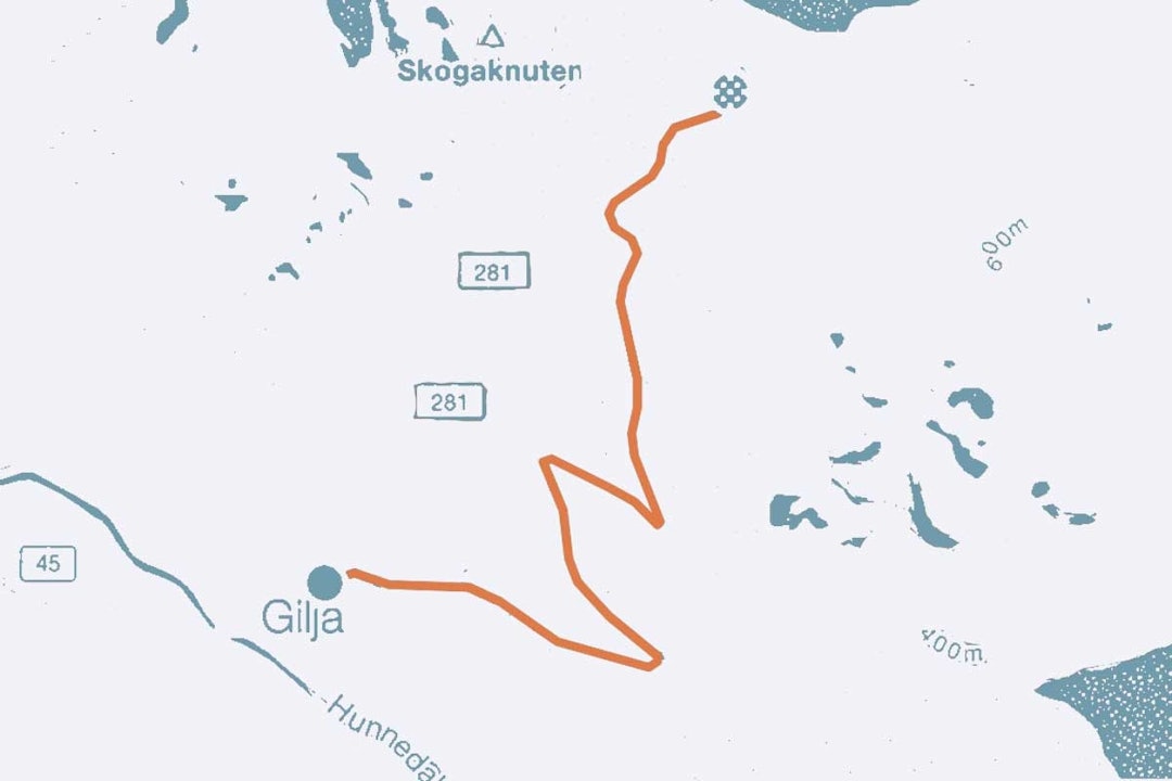 Gjesdal Giljastølen sykkel kart
