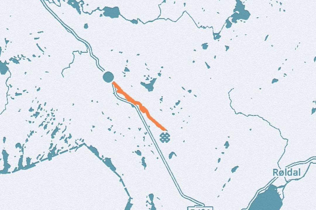Røldal Seljestadjuvet gamleveien sykkel kart