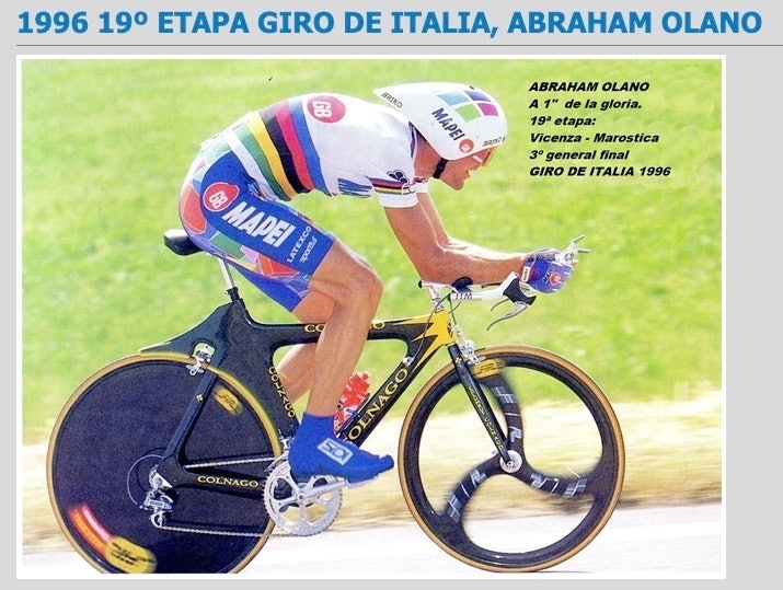 Abraham Olano Colnago TT bike