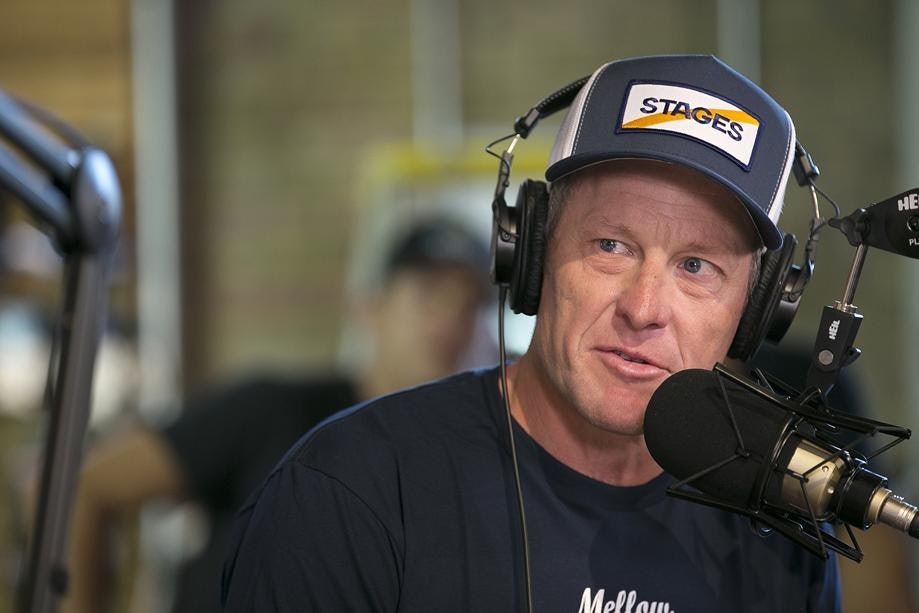 PUBLIKUM: Lance Armstrong har fortsatt et stort publikum, særlig i USA. Foto: The Move Podcast. lance armstrong podcast