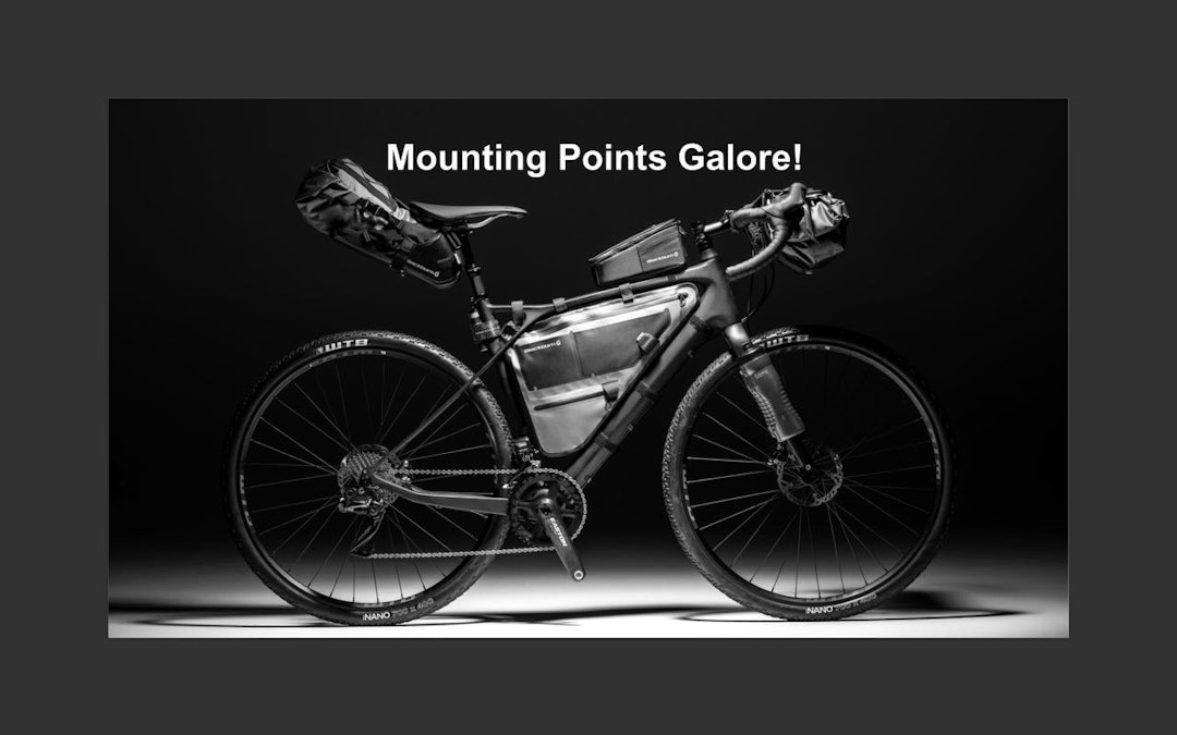 FESTER OVERALT: GT kaller det Mounting Points Galore - fester for stativer og bagasje finnes overalt på sykkelen.