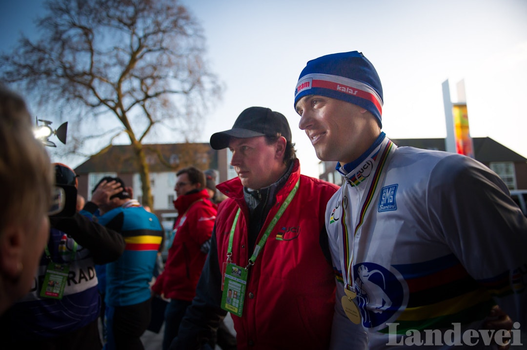 KONGEN: Zdenek Stybar i ført trykkfersk VM-trøye anno 2014. 