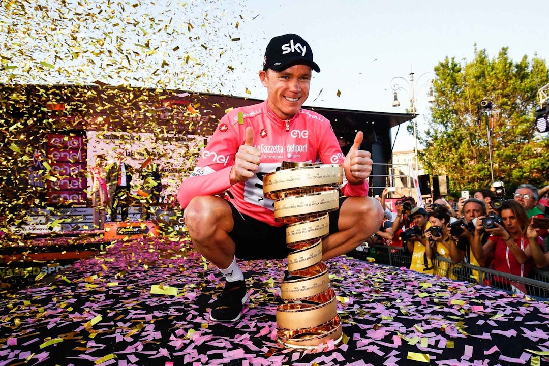VUNNET ALT: Chris Froome har vunnet alle Grand Tours. Giro d'Italia i 2018. Foto: Cor Vos.