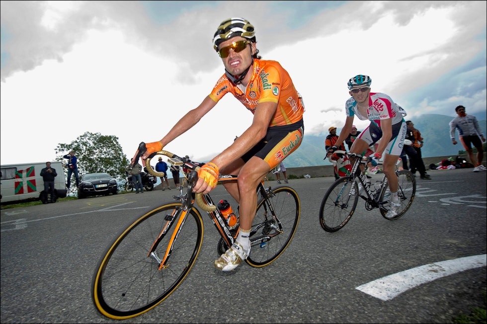 GULLSKO: Samuel Sanchez brukte gullsko hvert år mellom 2008 og 2012. Foto: Corvos Samuel Sanchez