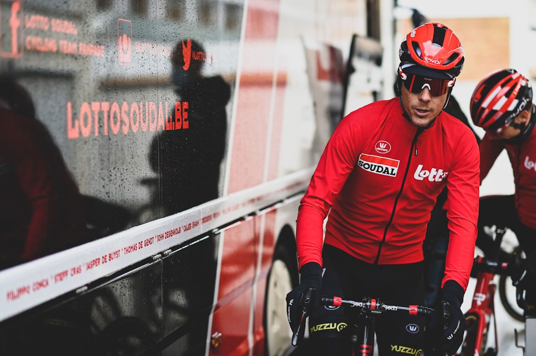 USIKKER: Gilbert er usikker på formen. Mye skal til for å kunne vinne Milano-Sanremo i 2021. Foto: Cor Vos. philippe-gilbert-2