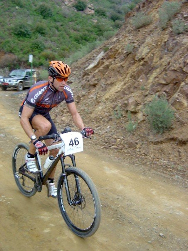 Truls Haugseth på Kypros i 2007, mens han satset fulltid på terrengsykkel. Foto: Privat Trusl Haugseth Kypros 2007 - Foto Privat