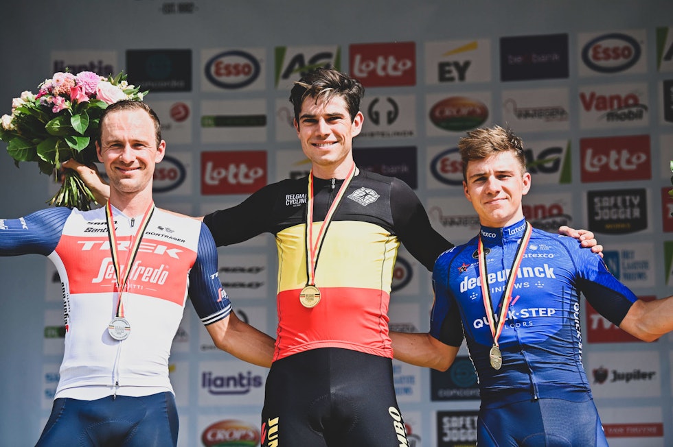 GUL TRØYE?: Wout van Aert vant nylig det belgiske mesterskapet på tempo og fellesstart. Det gjør han til en mulig etappevinner på den første tempoen. Foto: Cor Vos. tempo-tour-de-france-3