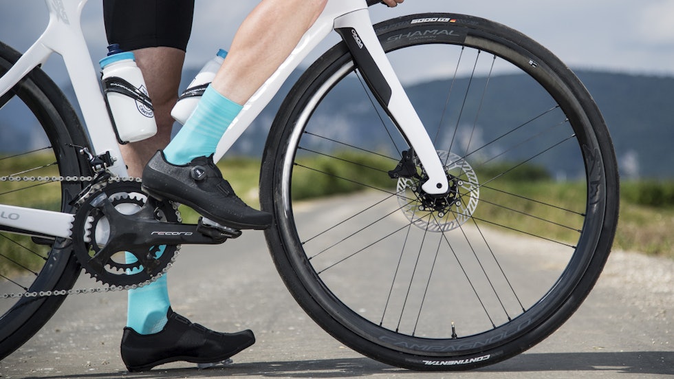 HJULSETT: Shamal carbon DB er et hjulsett laget for brede dekk, både på veien og på grusen. Campagnolo Ekar