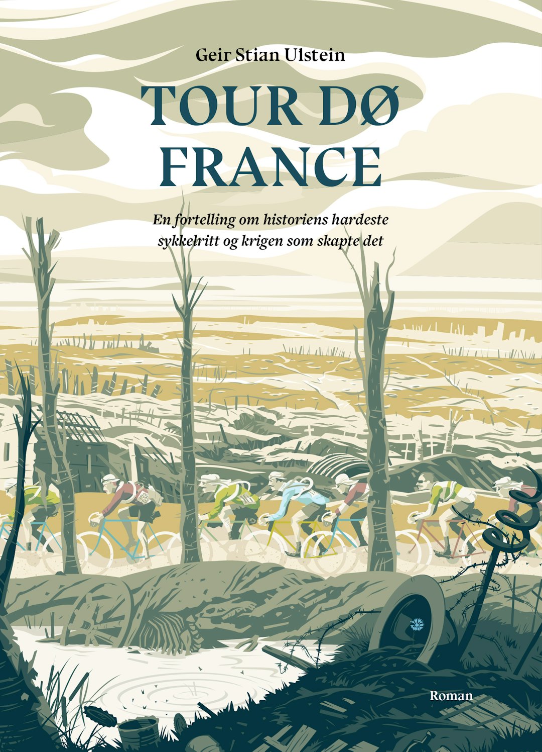 FØRSTE ROMAN: Tour dø France er Fri Flyts første skjønnlitterære utgivelse. Illustrasjon: Simon Scarsbrook
