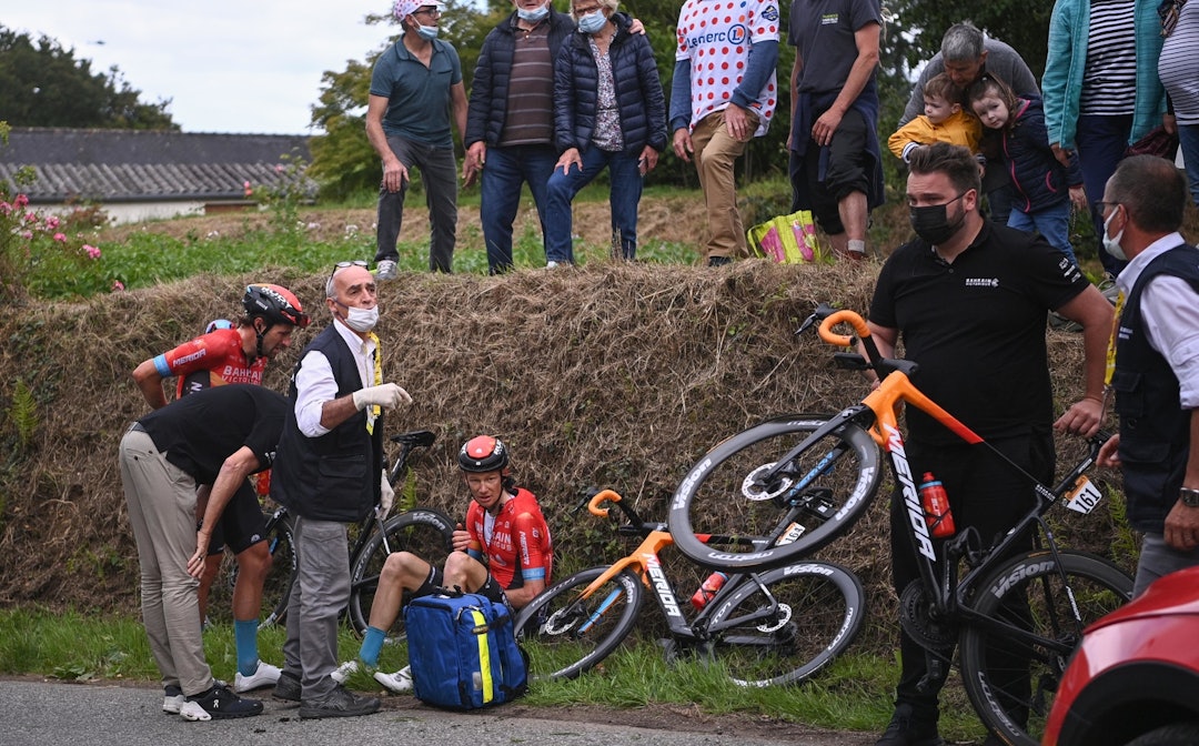 BRØT: Jack Haig hadde store ambisjoner i årets Tour, men er ute etter bare tre etapper. Foto: Cor Vos CORVOS_00033258-097