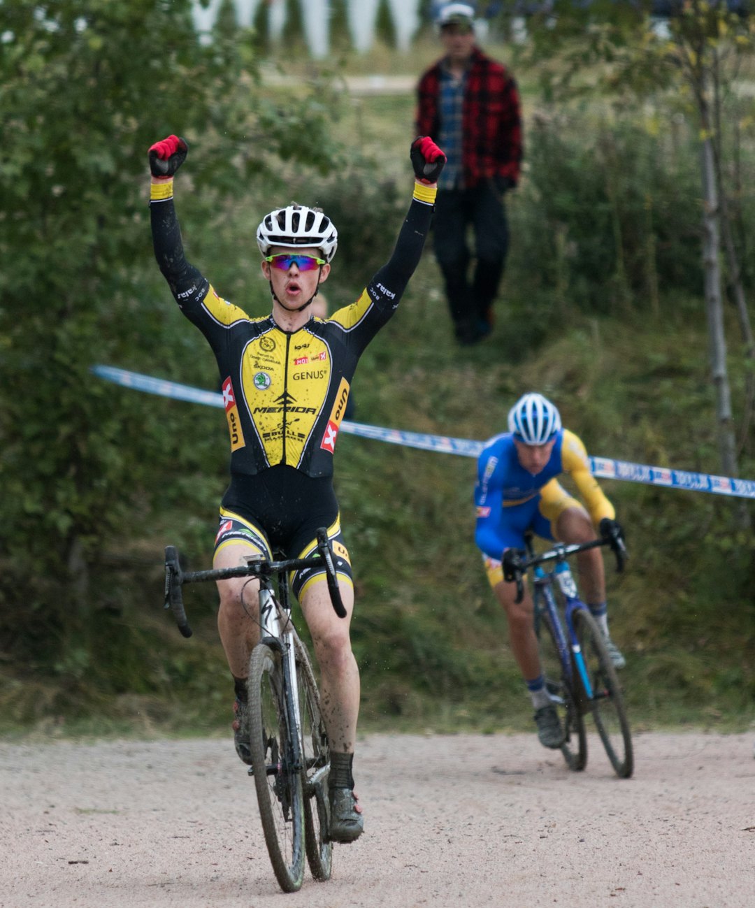 Fredrik Haraldseth herjet under hele den første Norgescuphelga. Foto: Bengt Ove Sannes Fredrik Haraldseth NC 1 CX 2015 - Foto Bengt Ove Sannes crop