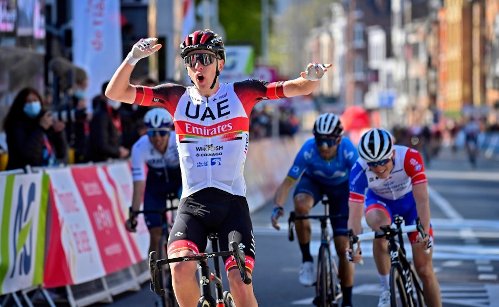 VANT I LIÈGE: Pogacar tok sin første monumentseier da han vant Liège-Bastogne-Liège. Foto: Cor Vos tadej pogacar tour de france favoritter(1)