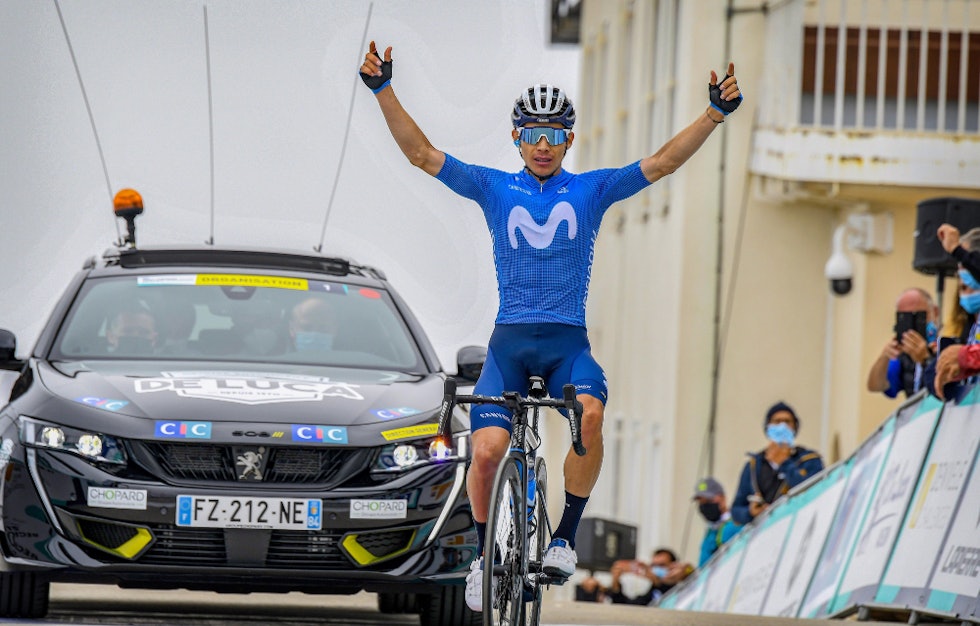 OVERLEGEN: I Mont Ventoux Dénivelé Challenge vant Superman López med to og et halvt minutt tilbake til nestemann. Foto: Cor Vos miguel angel lopez tour de france favoritter
