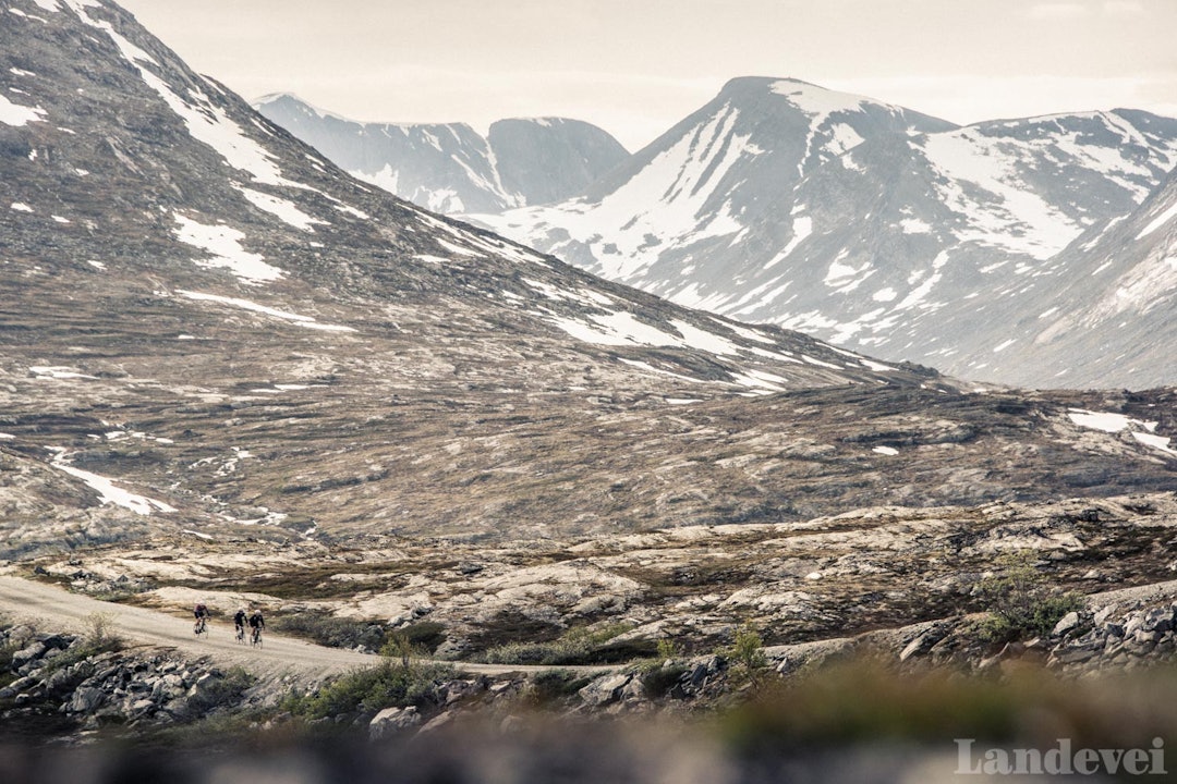 FJELLTUR: Marius Nilsen og Odd Anders Ingebrigtsen over Aursjøvegen. Foto: Henrik Alpers. FJELLTUR: Marius Nilsen og Odd Anders Ingebrigtsen over Aursjøvegen. Foto: Henrik Alpers.