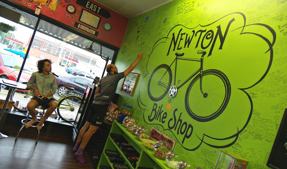 Syklisthostellet i Newton med gratis øl på tap anbefales