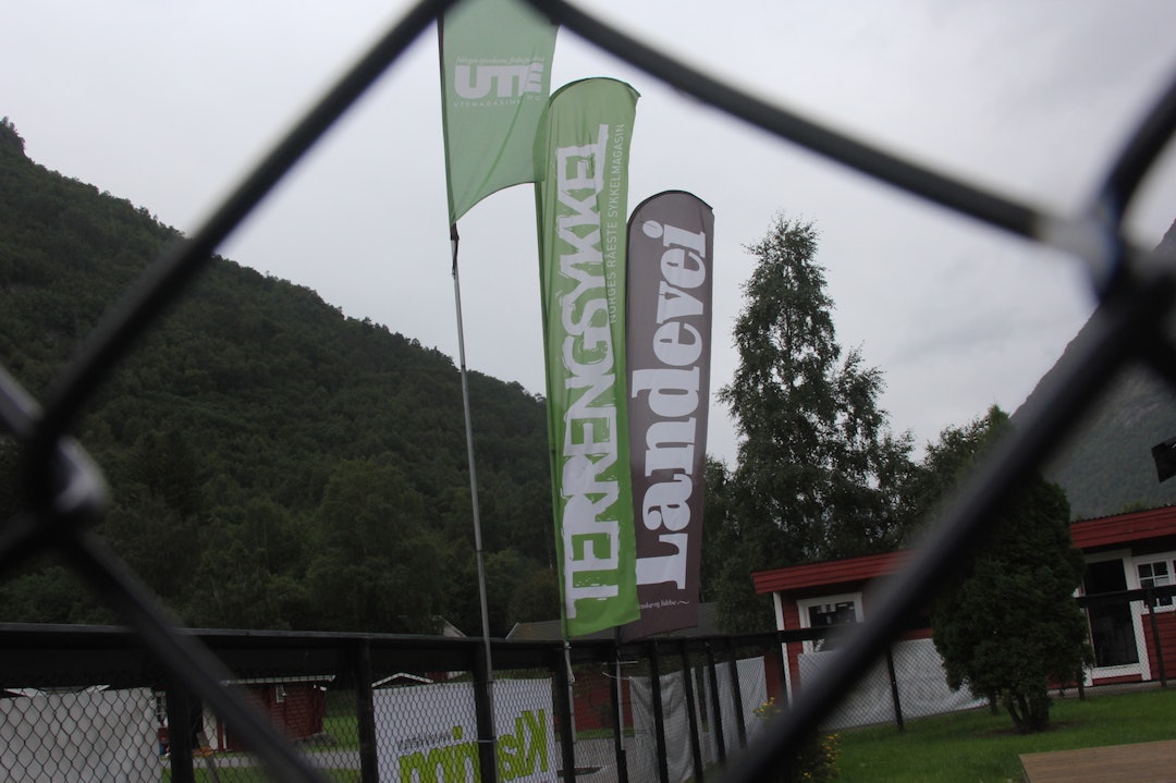 TRIVELIG: Et syn som lurte fram smilet hos undertegnede i striregnet ned mot Stryn: Folven Camping. Foto: Ingeborg Scheve Folven Camping Stryn 1400x933