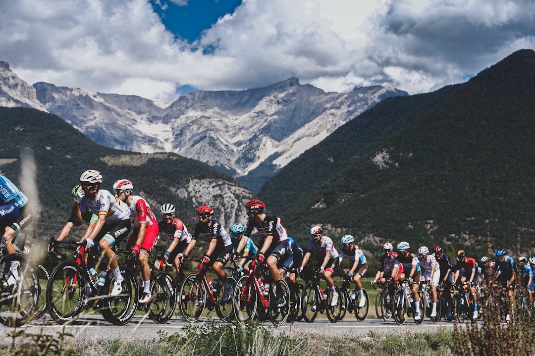 SKILPADDERACE: Feltet tok det ekstremt rolig på dagens etappe. Foto: Cor Vos. wout-van-aert-tour-de-france-1