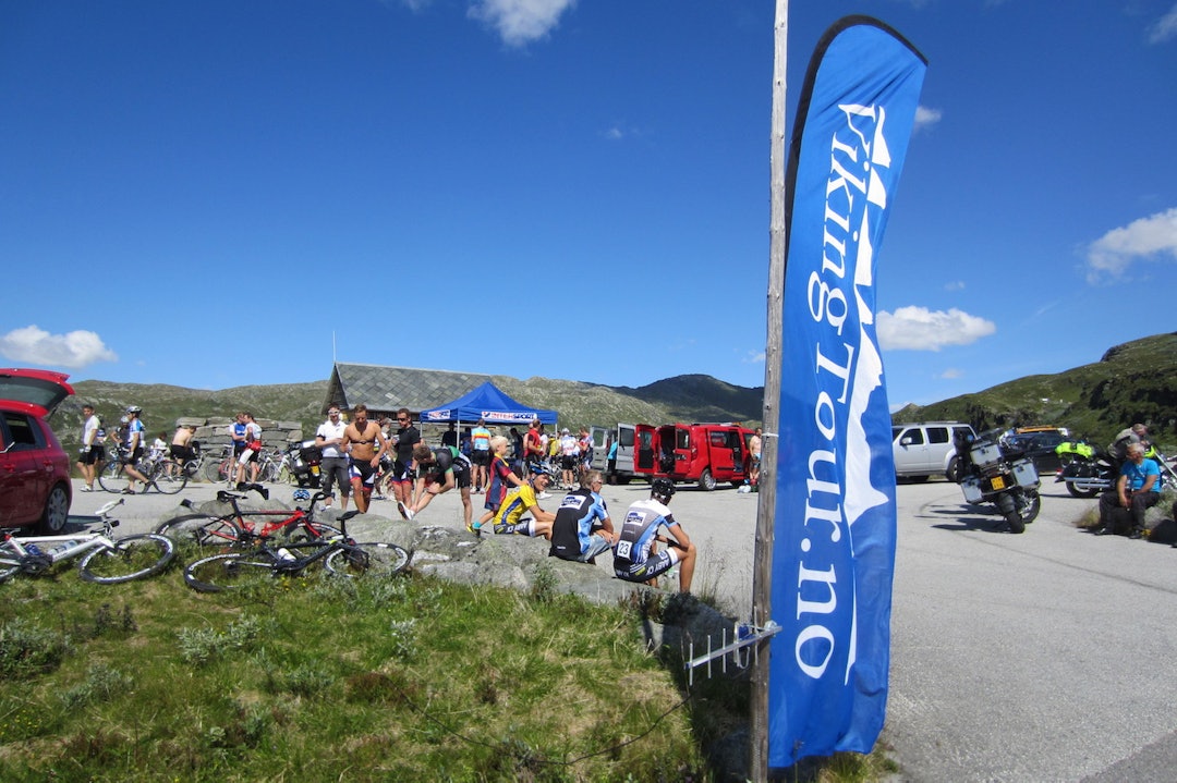 Målgang på Oscarshaug under Viking Tour 2013. Foto: Ingeborg Scheve Oscarshaug Scheve 1400x933