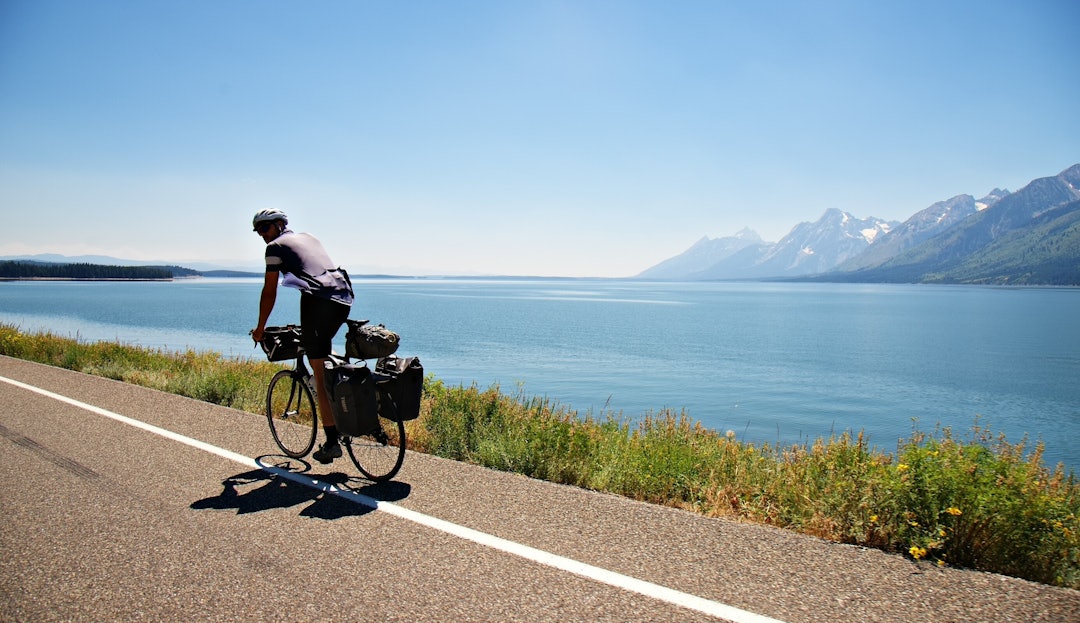 Jackson Lake og de mektige Grand Tetons Jackson Lake og de mektige Grand Tetons