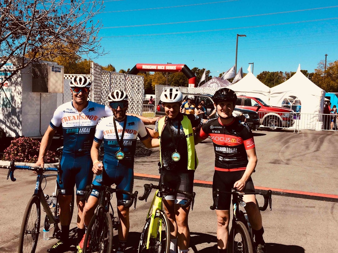 LOS ANGELES: God stemning og start under sesongstarten i Gran Fondo World Tour i USA. (Foto: privat) saddleback gf 2- los angeles - sykkel - jonas orset