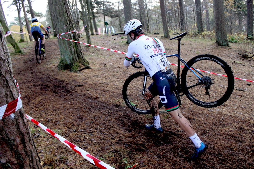 2x PALLEN: Hjemmefavorritten Johan Ravnøy vant lørdagens runde og kom på tredjeplass på søndag. Foto: Ole-Tommy Andersen norgescup kross 2019 Sandnes