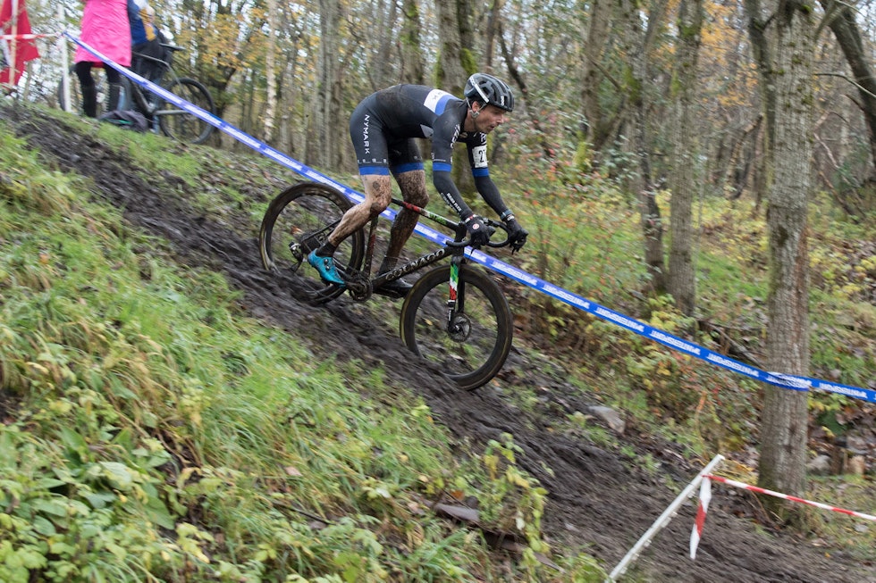 BRATT: Thorolf Hestness med full kontroll. Foto: Bengt Ove Sannes norgescup kross 2019 Sandnes