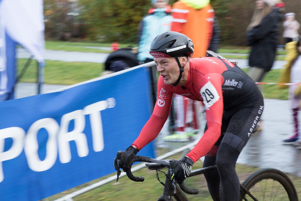 MÅL I SIKTE: Tom Atle Bordevik har gått øye på målstreken. Foto: Bengt Ove Sannes norgescup kross 2019 Sandnes