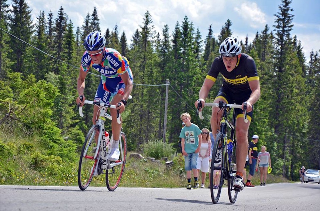 BRATT: Fra siste etappe på Rojan Rundfahrt. Foto: Arrangøren RR etappe 3 lynnebakka 1400x924