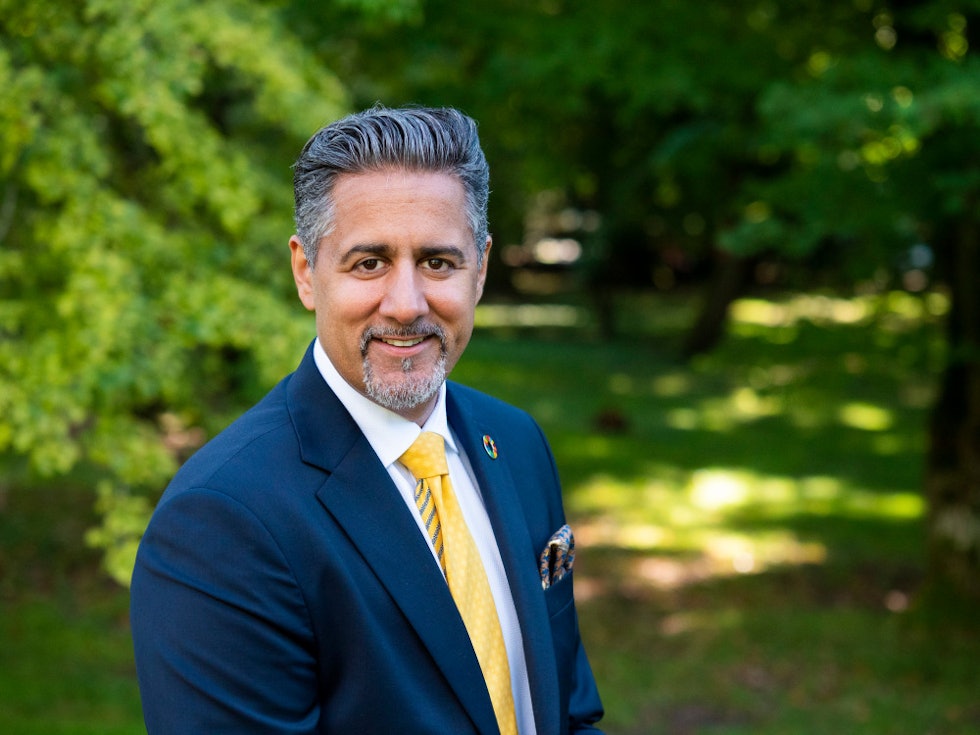AVVISER KRITIKKEN: Abid Raja avviser Hauglands kritikk. Foto: Oda Scheel/Venstre abid raja