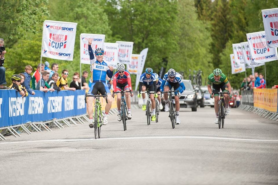 RASKESTE JUNIOR: Lars Saugstad vant M-Junior foran Aksel Fischer Aasheim og Anton Tunset. Foto: NCF. RASKESTE JUNIOR: Lars Saugstad vant M-Junior foran Aksel Fischer Aasheim og Anton Tunset. Foto: NCF.