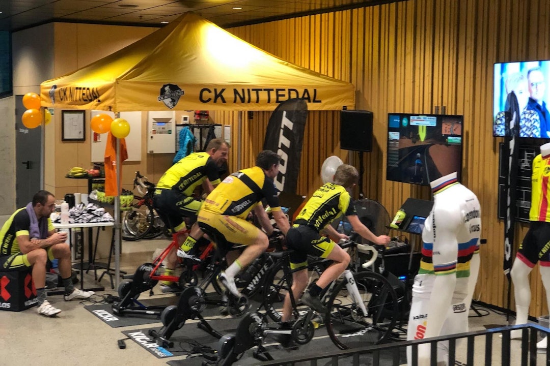 CK Nittedal 25-årsjubileum Zwift-maraton 25 timer sykkelmaraton