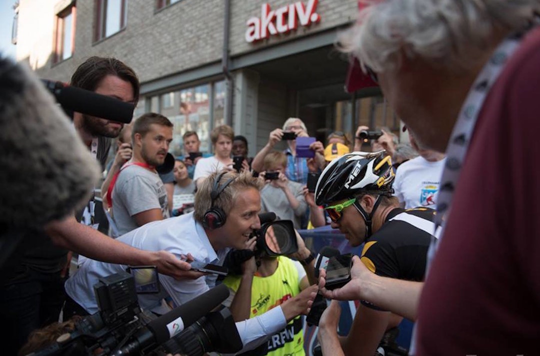 TV-DEKNING: I år blir også damenes NM-fellesstart sendt live på TV. Foto: Henrik Alpers NM Lillehammer media 2015 - Alpers 1400x924
