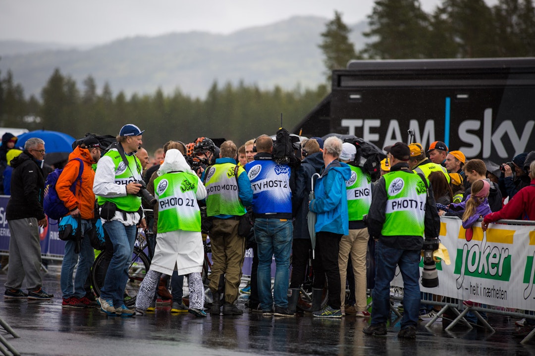 ETTERTRAKTET: Ingen tvil om hvem som var mest ettertraktet på Eggemoen; Andreas Vangstad. (foto: Snorre Veggan) tourofnorway-5554a