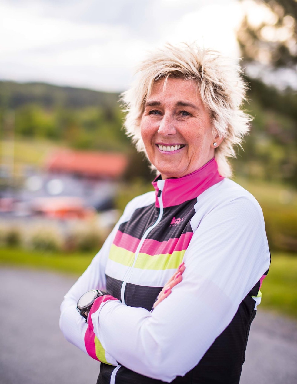 LYKKETROLL: Bente er regnskapsfører. Helt sant. På fritiden er hun lykketroll for Bianchi. Bente-Ljungren-10