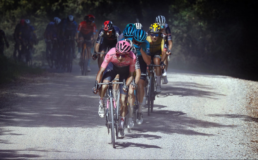 KJØRTE HARDT: Egan Bernal og Ineos Grenadiers tok mye ansvar i finalen og la press på konkurrentene. Foto: Cor Vos egan bernal giro d'italia ineos grenadiers