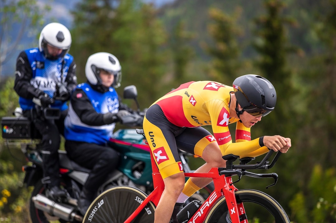 BESTE NORSKE: Tobias S. Foss kom på fjerdeplass i Hafjell-tempoen, som var første av tre ritt i Uno-X Development Weekend. Foto: Pål Westgaard BESTE NORSKE: Tobias S. Foss kom på fjerdeplass i Hafjell-tempoen, som var første av tre ritt i Uno-X Development Weekend. Foto: Pål Westgaard