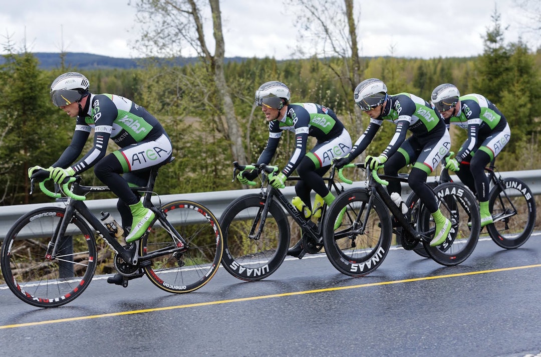 ATEA tok både første- og andreplass Ceres lagtempo 2015, mens Kjekkas ble nummer tre. Foto: Ola Morken Atea Ceres TT 2015 - Ola Morken 1400x924