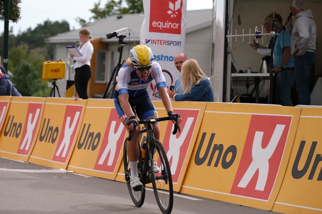 SØLV: Andreas Staune-Mittet tok sin første NM-medalje, til tross for bare to fungerende gir. Foto: Mikkel Skretteberg/sportsfoto.no SØLV: Andreas Staune-Mittet tok sin første NM-medalje, til tross for bare to fungerende gir. Foto: Mikkel Skretteberg/sportsfoto.no