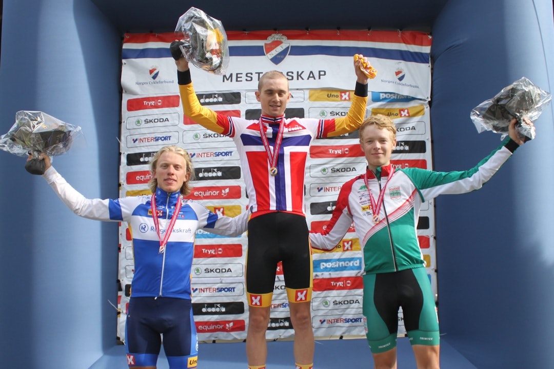 PALLEN: Idar Andersen sikret seg NM-trøya på U23-fellesstarten i Skiptvedt, foran Andreas Staune-Mittet (til vente) og Erik Ysland. Foto: NCF/Oddvar Sagbakken Saanum PALLEN: Idar Andersen sikret seg NM-trøya på U23-fellesstarten i Skiptvedt, foran Andreas Staune-Mittet (til vente) og Erik Ysland. Foto: NCF/Oddvar Sagbakken Saanum