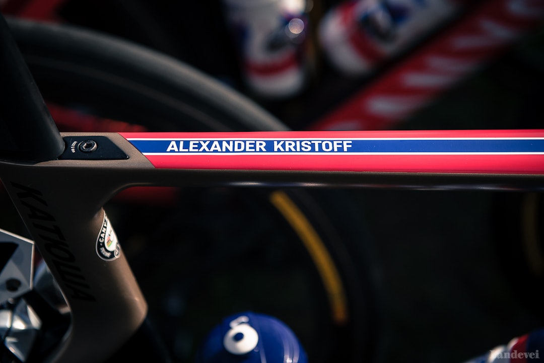 KONGEN: Sånn om du skulle være i tvil om hvem som eier sykkelen. KONGEN: Sånn om du skulle være i tvil om hvem som eier sykkelen.