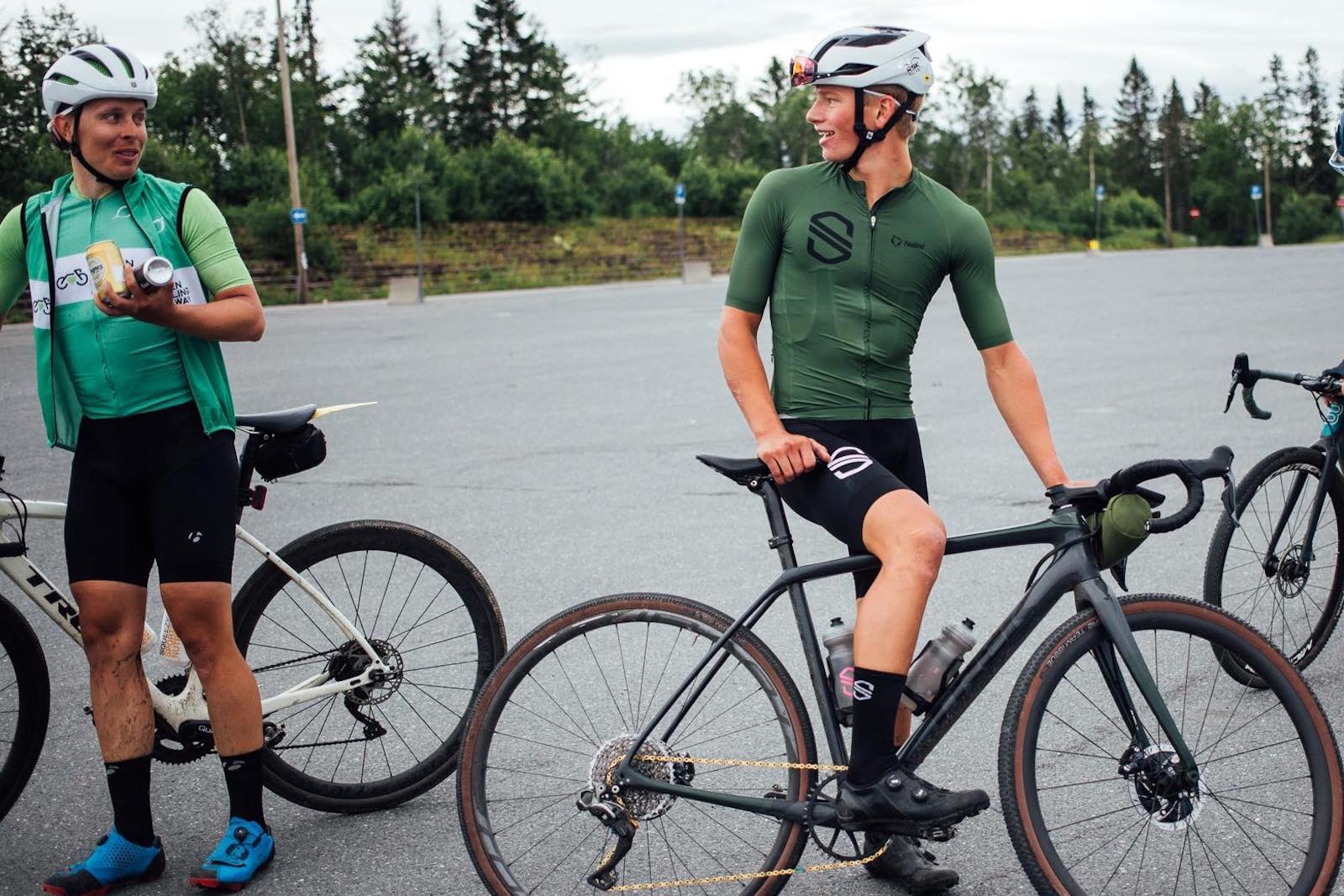 Jonas Orset og Knut Røhme etter Oslo Gravel Grinder 2020