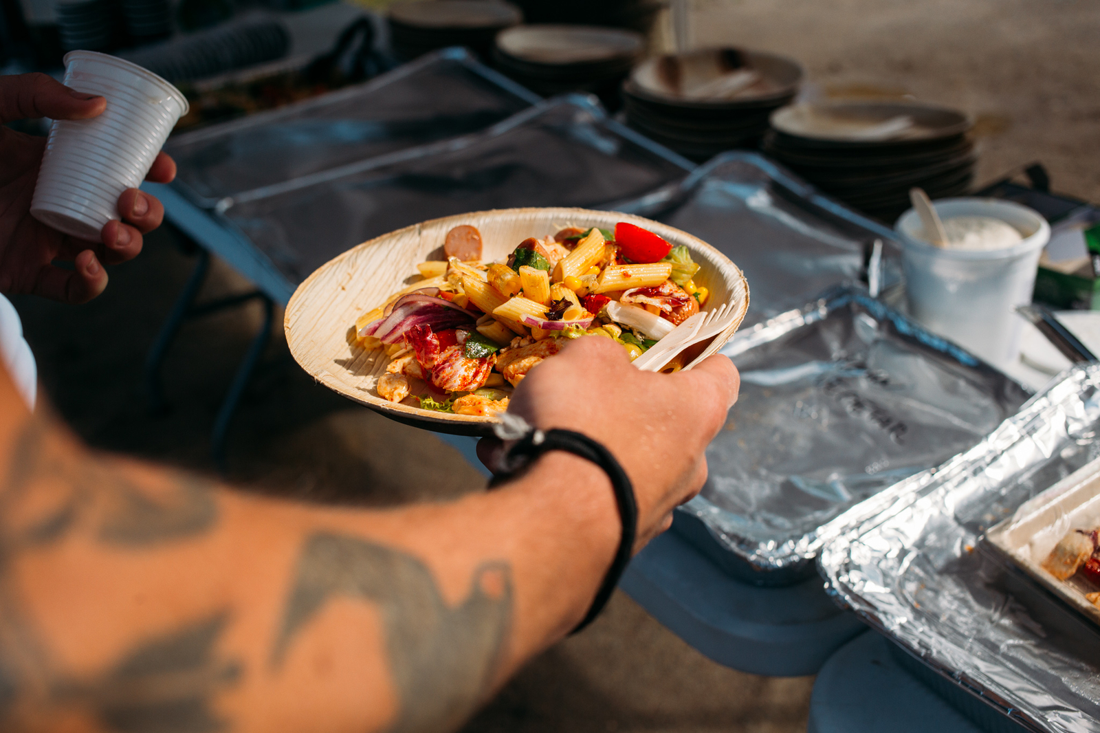 Lunsj på Damtjern under Oslo Gravel Grinder