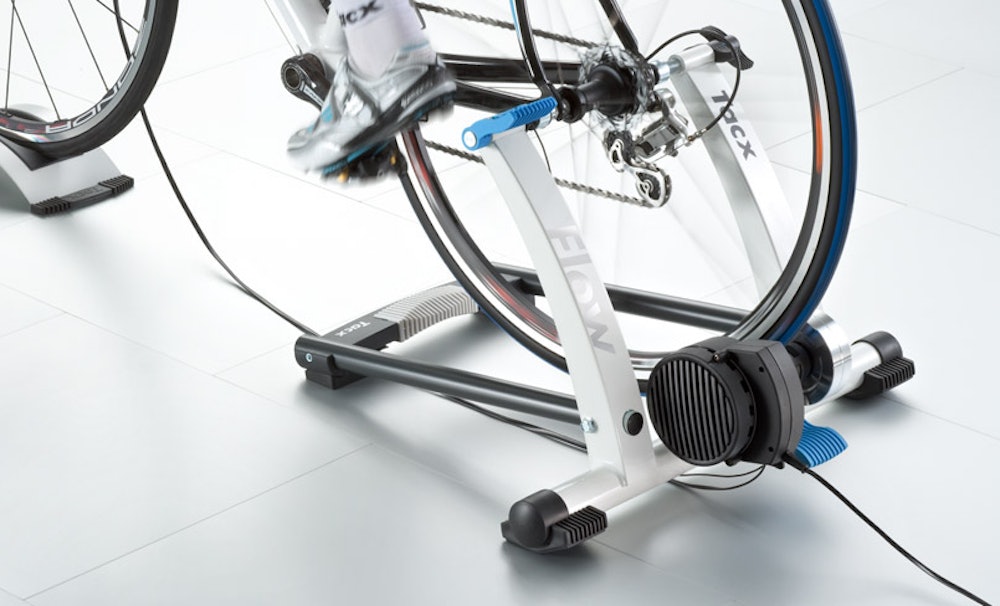 En helt enkel 5 år gammel Tacx Flow rulle gjør susen for Even Klund. Foto: Tacx Tacx Flow 1000x - Foto- Tacx