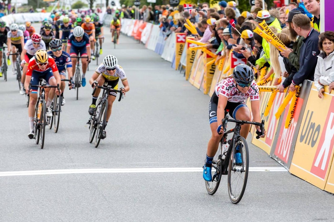 VIKTIG: Susanne Andersen har gjort det bra i Ladies Tour of Norway tidligere, og får en viktig rolle i laget i helga. Foto: Ladies Tour of Norway Susanne Andersen - Eventfotografene Kenneth Asbjørnsen 1400x933