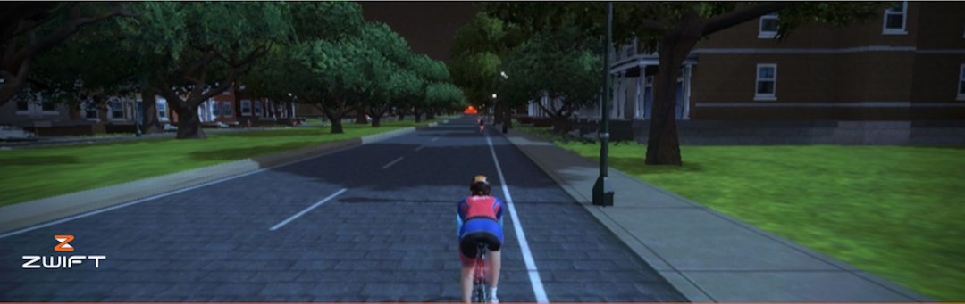 Kristin Falck har fått sansen for å kjøre innetreningen i dataprogrammet Zwift, og har til og med fått Rye-drakta på sin egen profil i programmet. Foto: Skjermdump Zwift 1 JPG 1400x