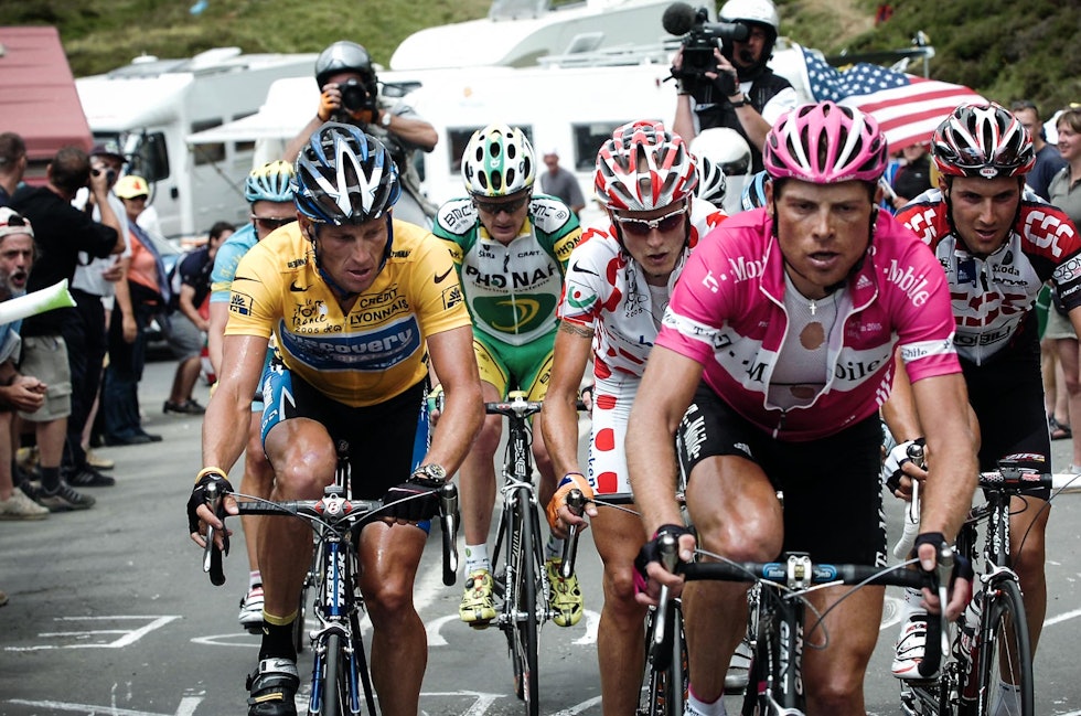 ALLE UTE: Lance Armstrong var den beste syklisten, på en gitt tid med gitte forutsetninger, mener Rasmussen. Foto: Cor Vos.